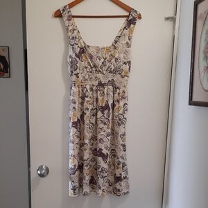 Butterfly Print Sleeveless Dress